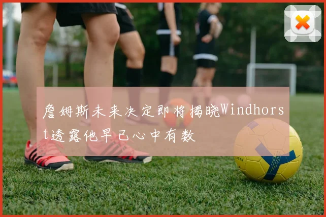 詹姆斯未来决定即将揭晓Windhorst透露他早已心中有数